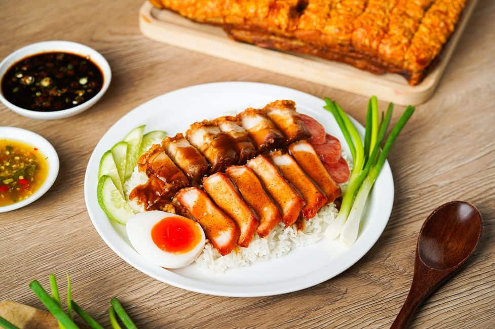  ลือชาข้าวหมูแดงนครปฐมสามย่าน