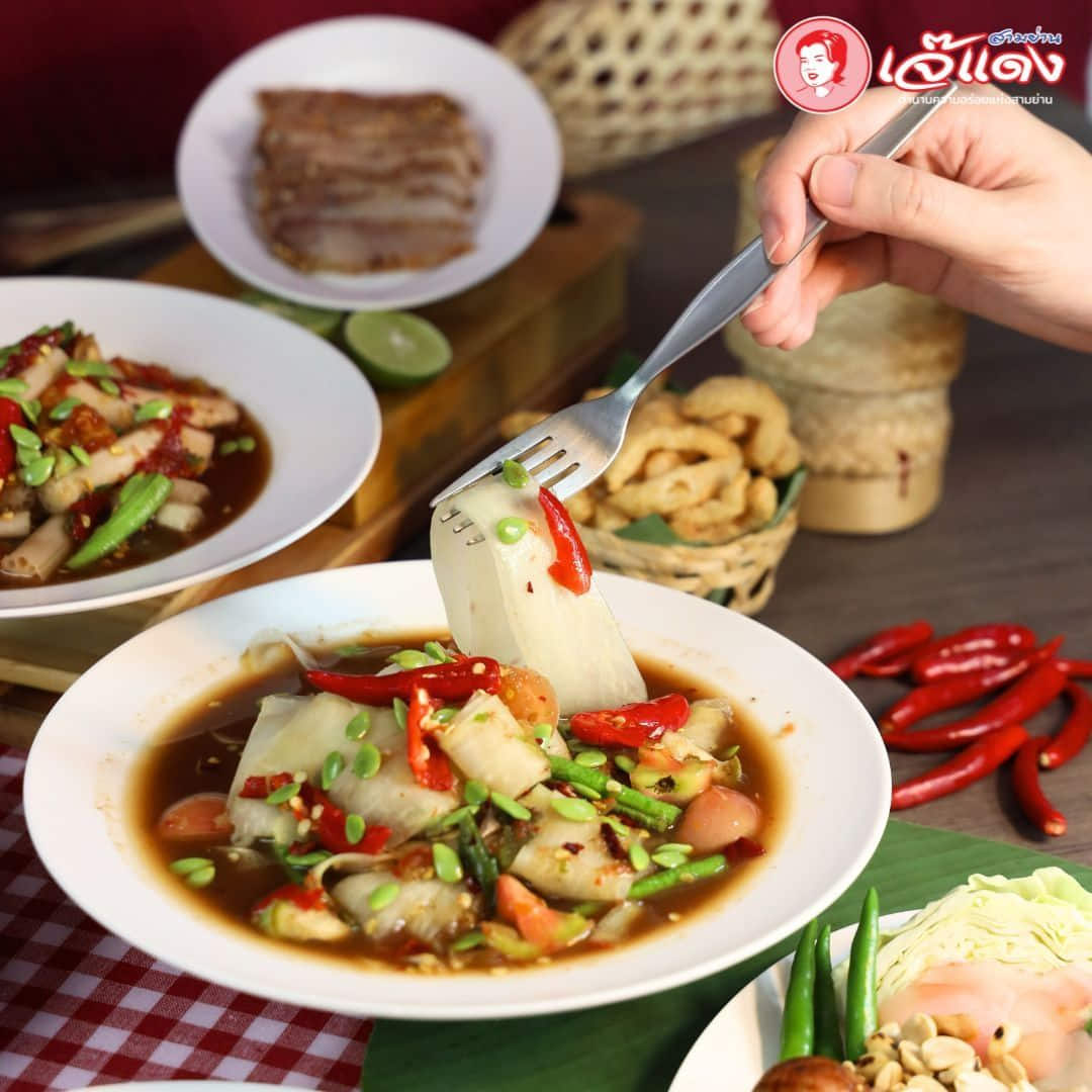 ส้มตำ เจ๊แดง สามย่าน 