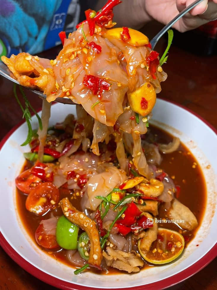 ส้มตำหม่องปลาแดก 