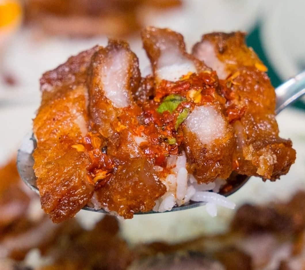 หมูทอดจับกัง 