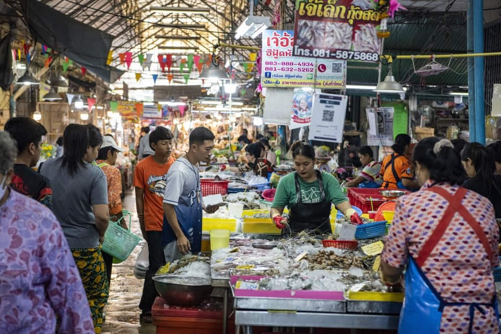 สถานที่เที่ยวหัวหิน ตลาดนัดสะพานปลาหัวหิน