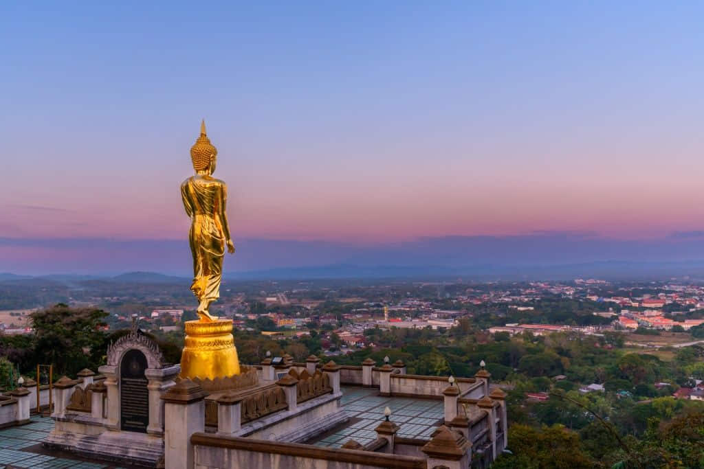 วิวเมืองน่านจากวัดพระธาตุเขาน้อย จุดชมวิวใกล้ตัวเมือง