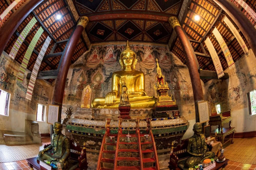 จิตรกรรมฝาผนังวัดหนองบัว ชุมชนไทลื้อจังหวัดน่าน