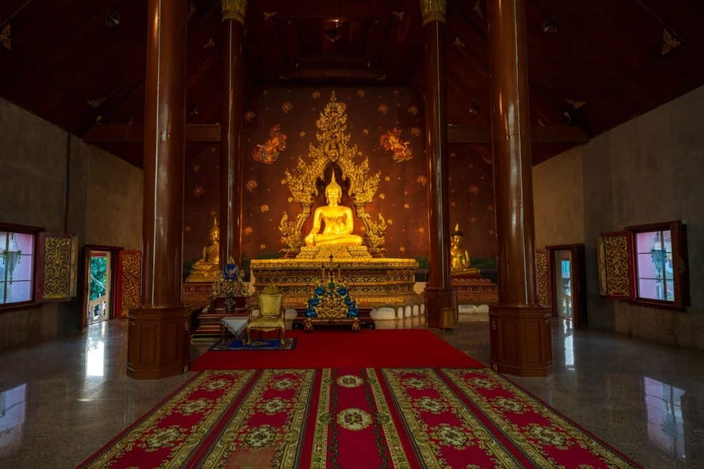 หลวงพ่องามเมืองเรืองฤทธิ์ในวัดศรีอุโมงค์คำ ที่เที่ยวพะเยากลางเมือง