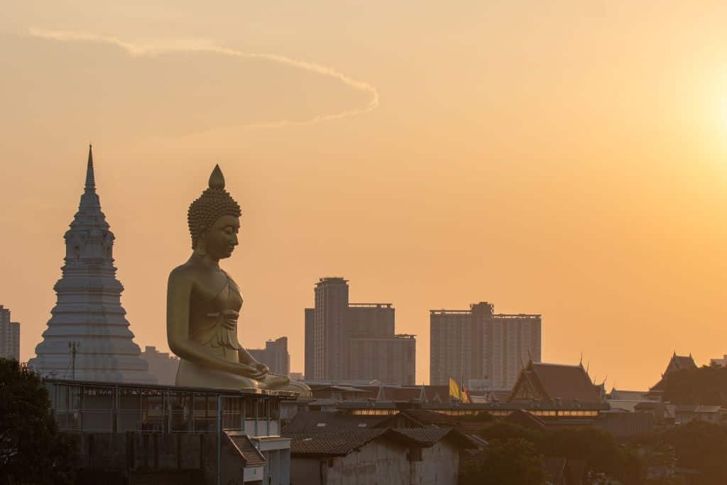 เจดีย์แก้วในมหารัตนเจดีย์ วัดปากน้ำ ที่เที่ยวกรุงเทพฝั่งธนบุรี