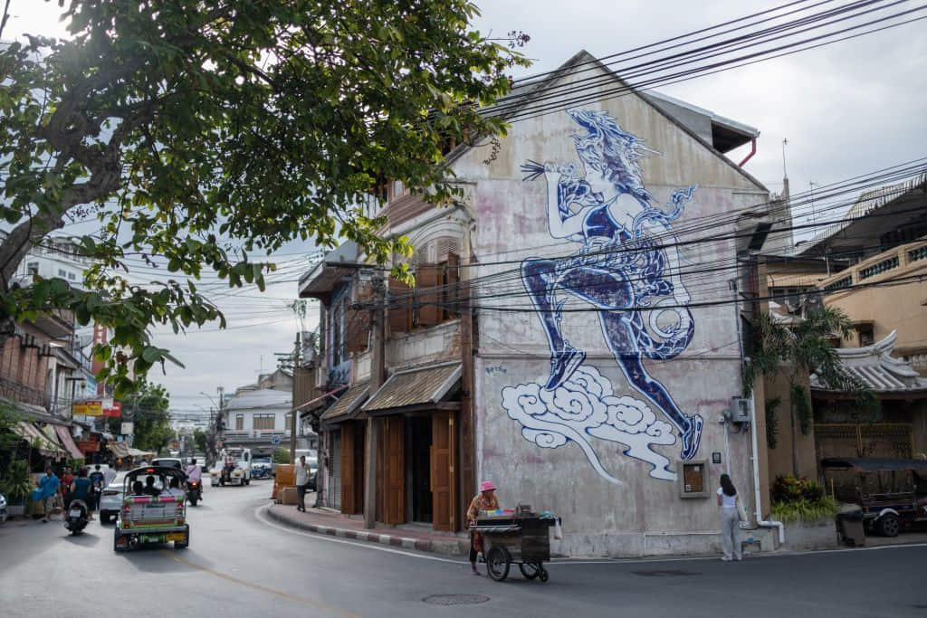 ตึกเก่าและคาเฟ่บนถนนทรงวาด เที่ยวกรุงเทพย่านเมืองเก่าริมน้ำ