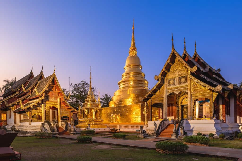 วิหารลายคำ วัดพระสิงห์ ที่เที่ยวเชียงใหม่ในเขตเมืองเก่า