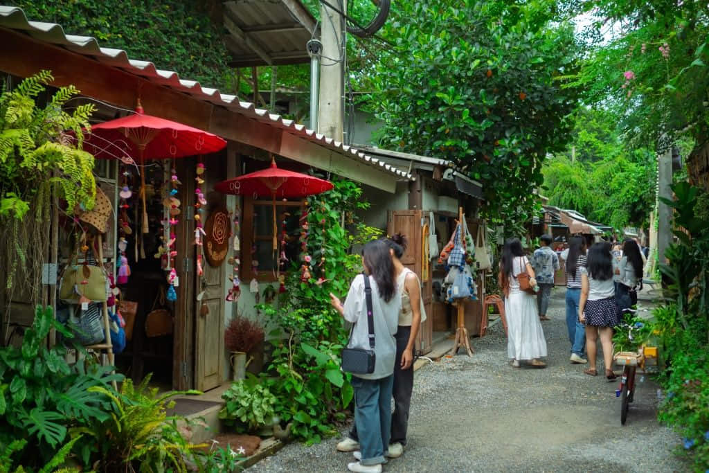 ร้านงานคราฟต์ในบ้านข้างวัด ที่เที่ยวเชียงใหม่สายงานฝีมือ
