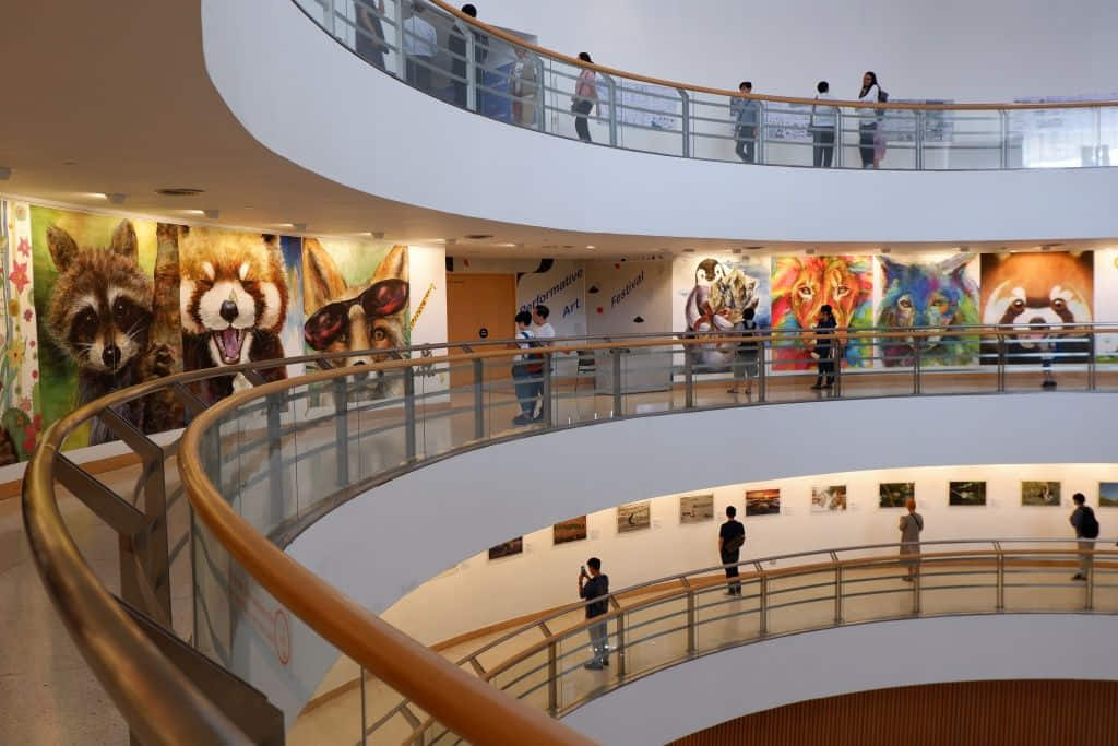 ทางลาดวนในหอศิลปวัฒนธรรมแห่งกรุงเทพมหานคร เที่ยวหน้าฝนใจกลางเมือง