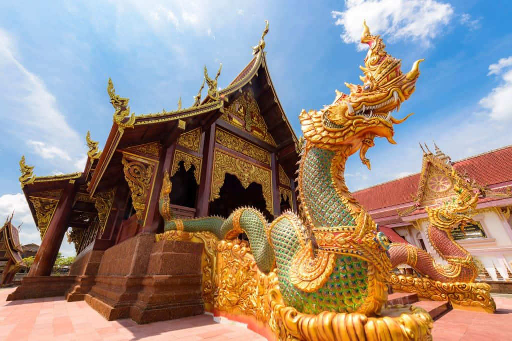 พระอุโบสถและงานประดับที่วัดสว่างหัวนาคำ จังหวัดกาฬสินธุ์