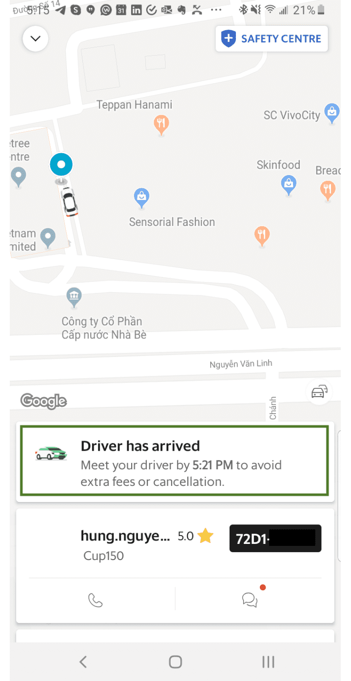 Grab operating hours