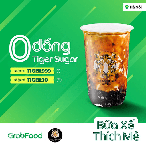 Khám Phá Những Quán Cafe Đáng Thử Trên Grab Food: Tiger Sugar