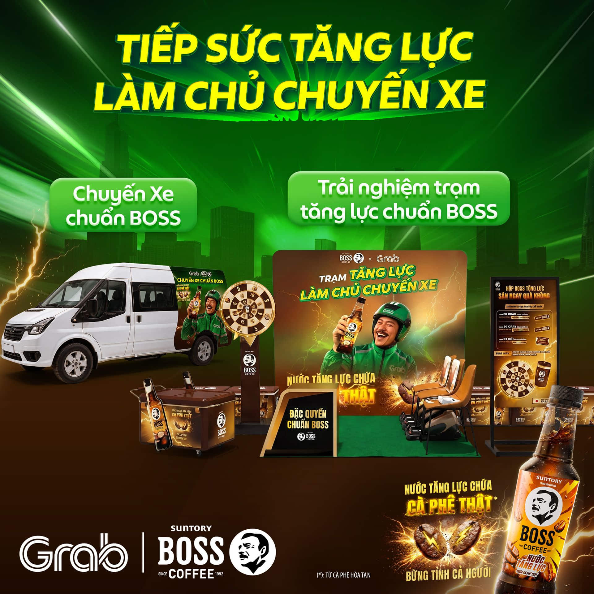 Tổng quan chương trình Grab x BOSS Coffee