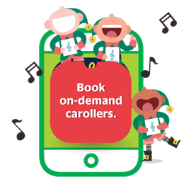 Book on-demand carollers.