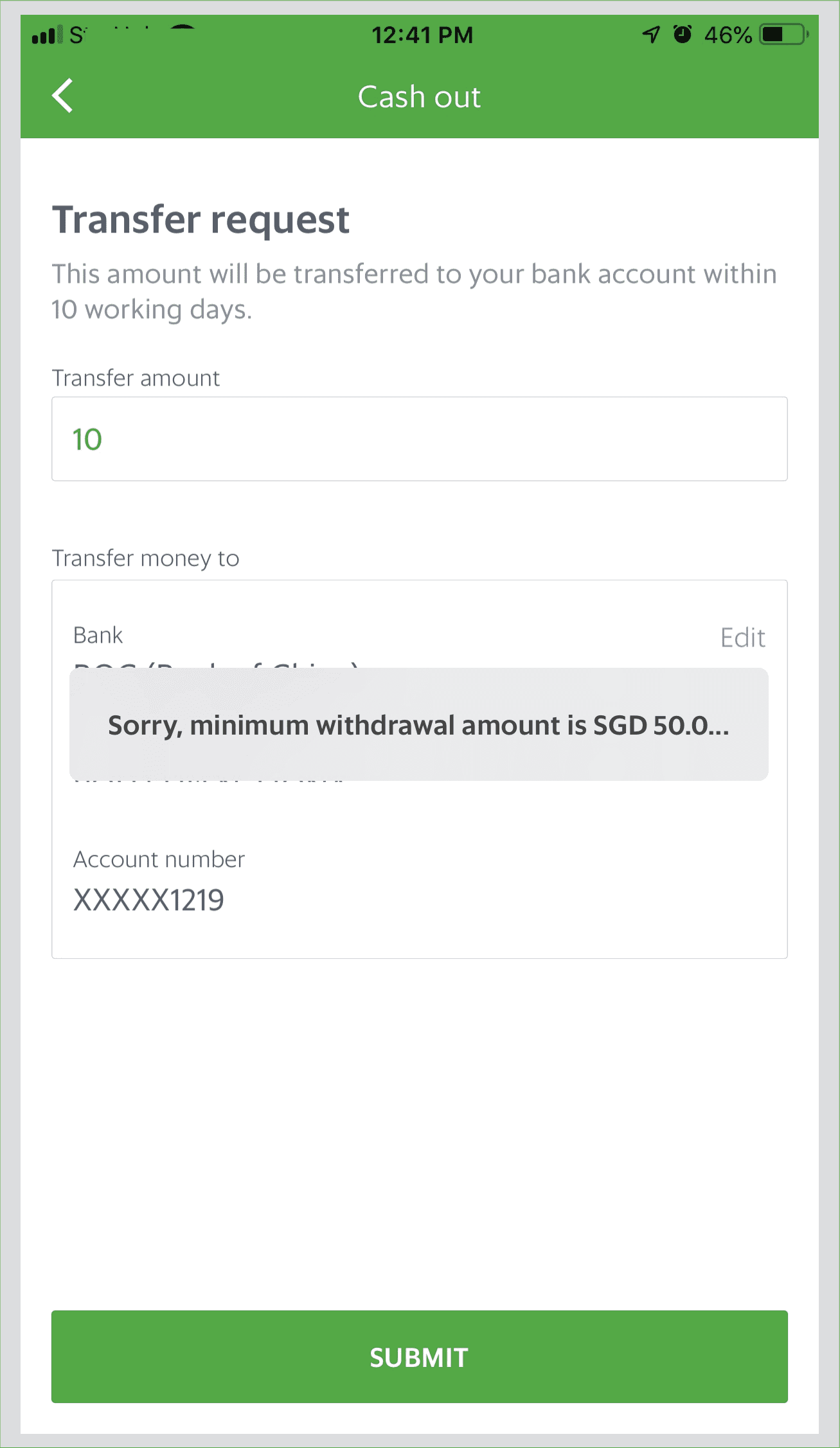 cashout
