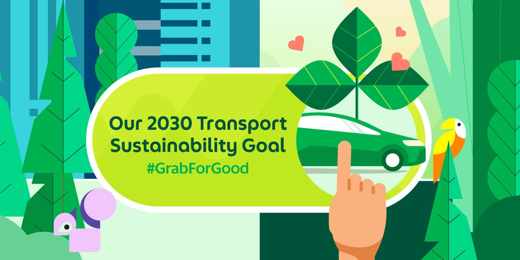 Grab Singapore announces transport sustainability goal as part of its GrabForGood initiative 