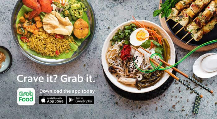 Order Online Your Food Via Grab Apps