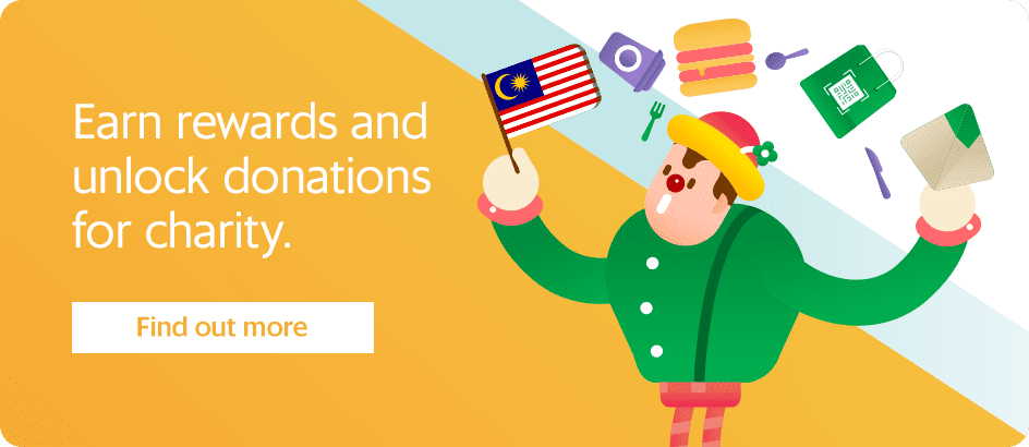 Earn rewards and unlock donations for charity. - Find out more