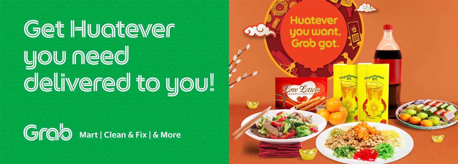 Shop Huatever deals with GrabPay!