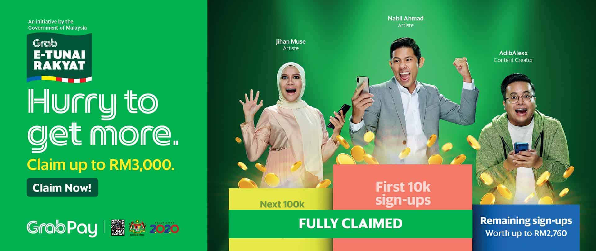 Get Your E Tunai Rakyat From Grabpay Now Grab My