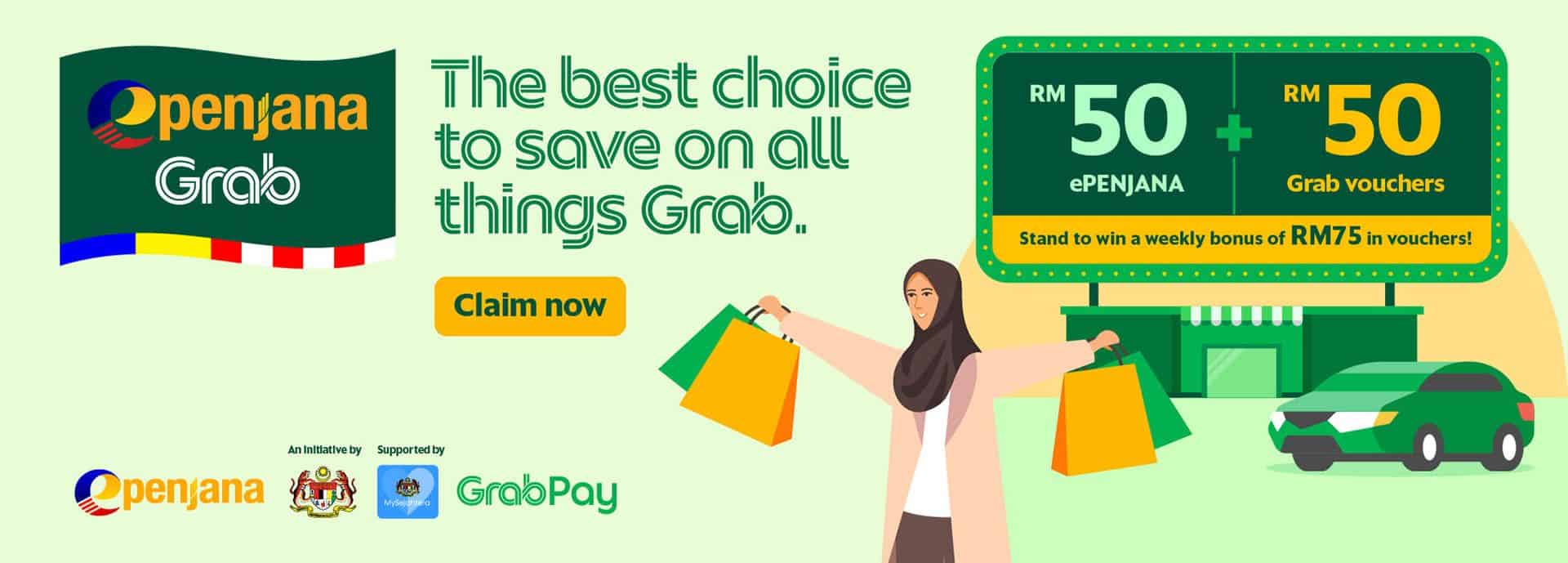 GrabPay – Official ePENJANA e-wallet | Grab MY