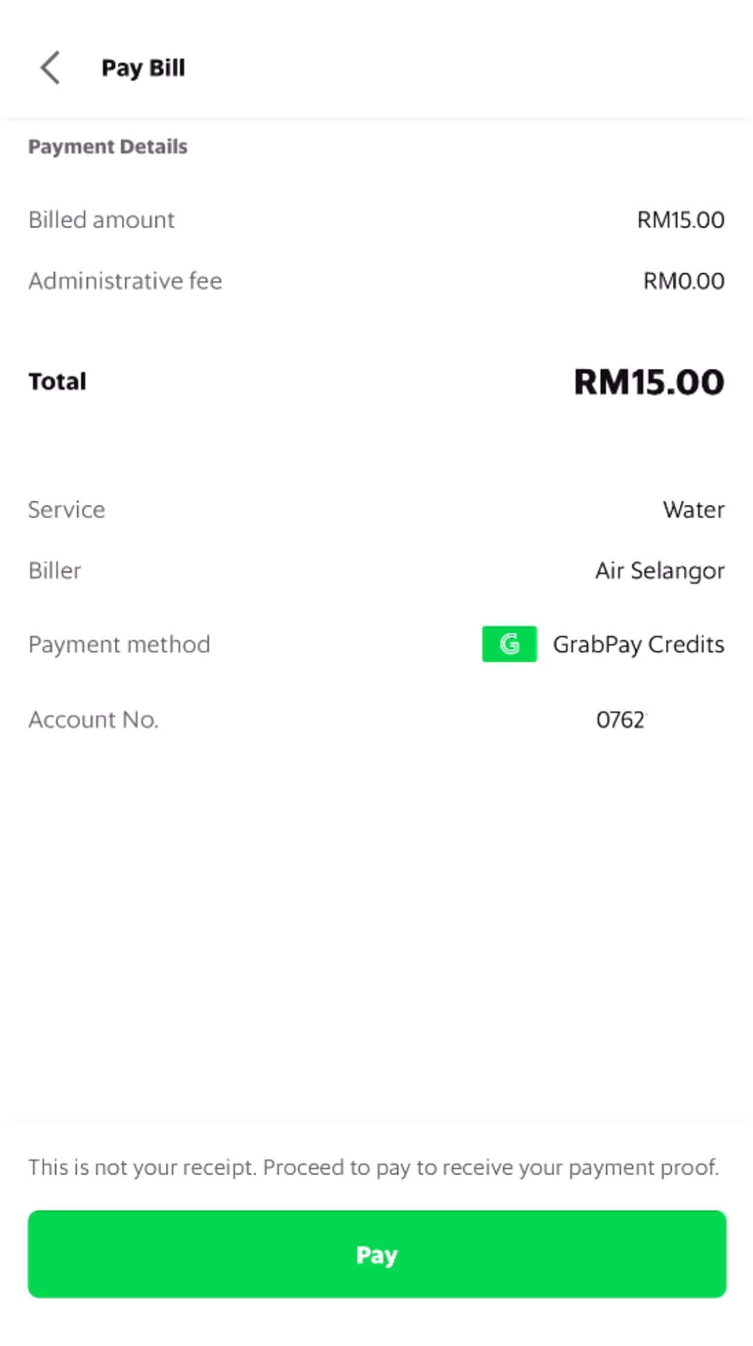 Selangor payment air bill Cara Bayar