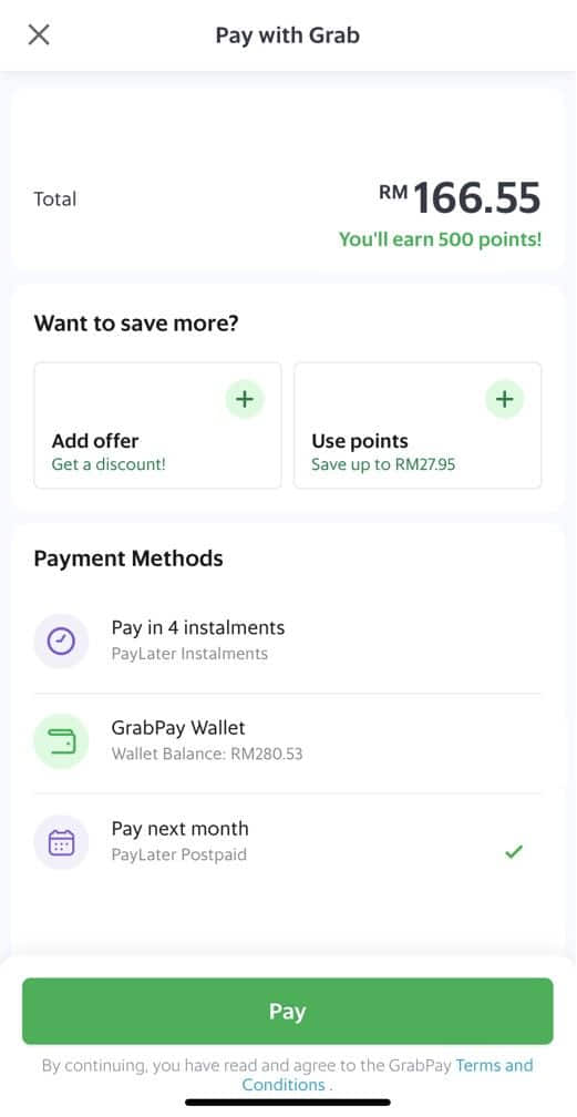 Grab pay later promo