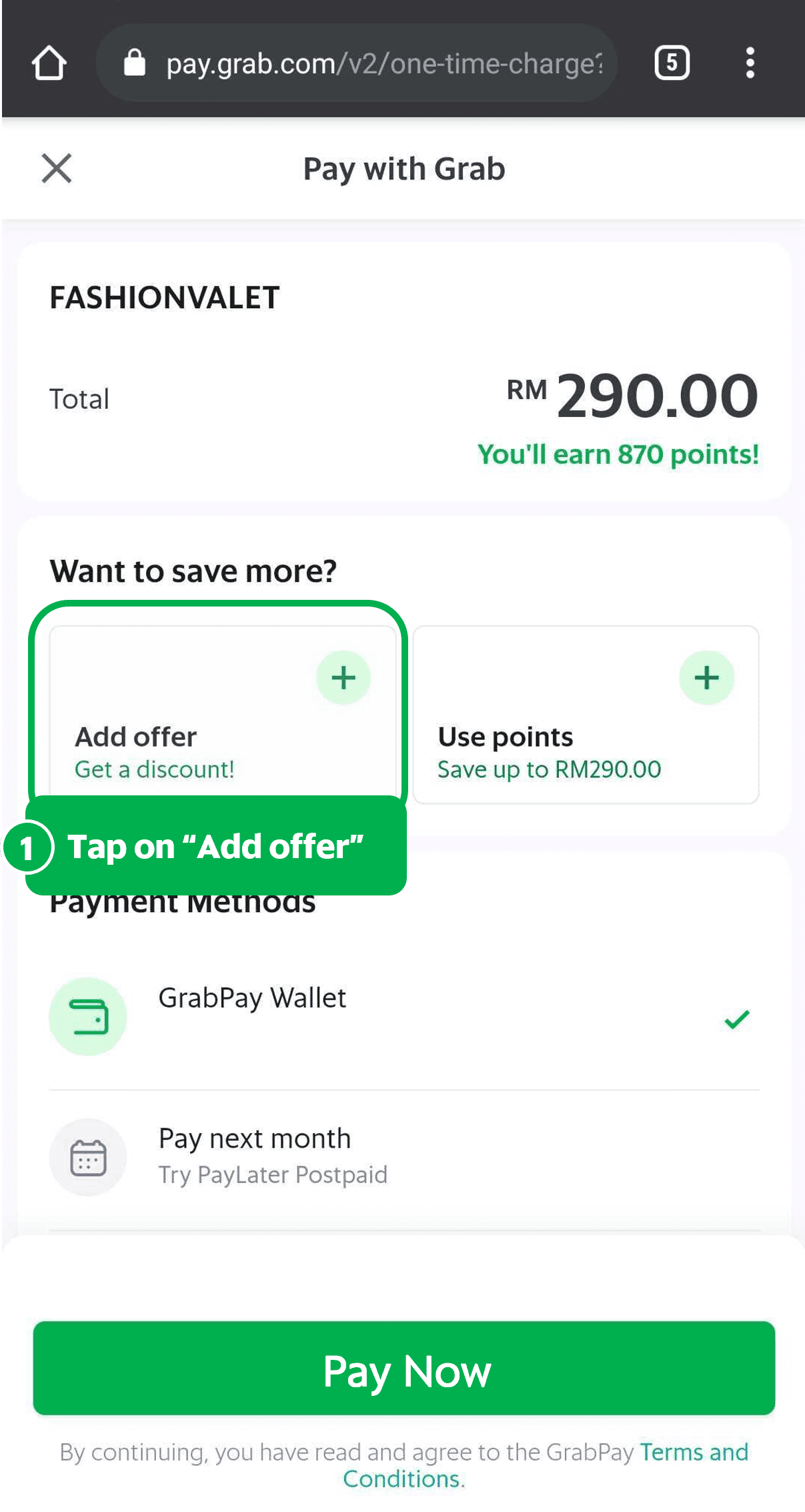 New grab cheap user promo