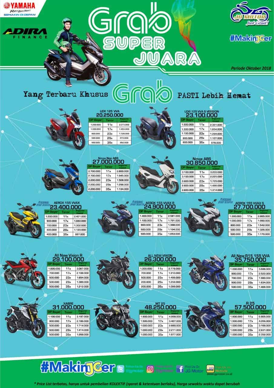 Grab Jabar Paket Angsuran Motor Yamaha Termurah Grab Id