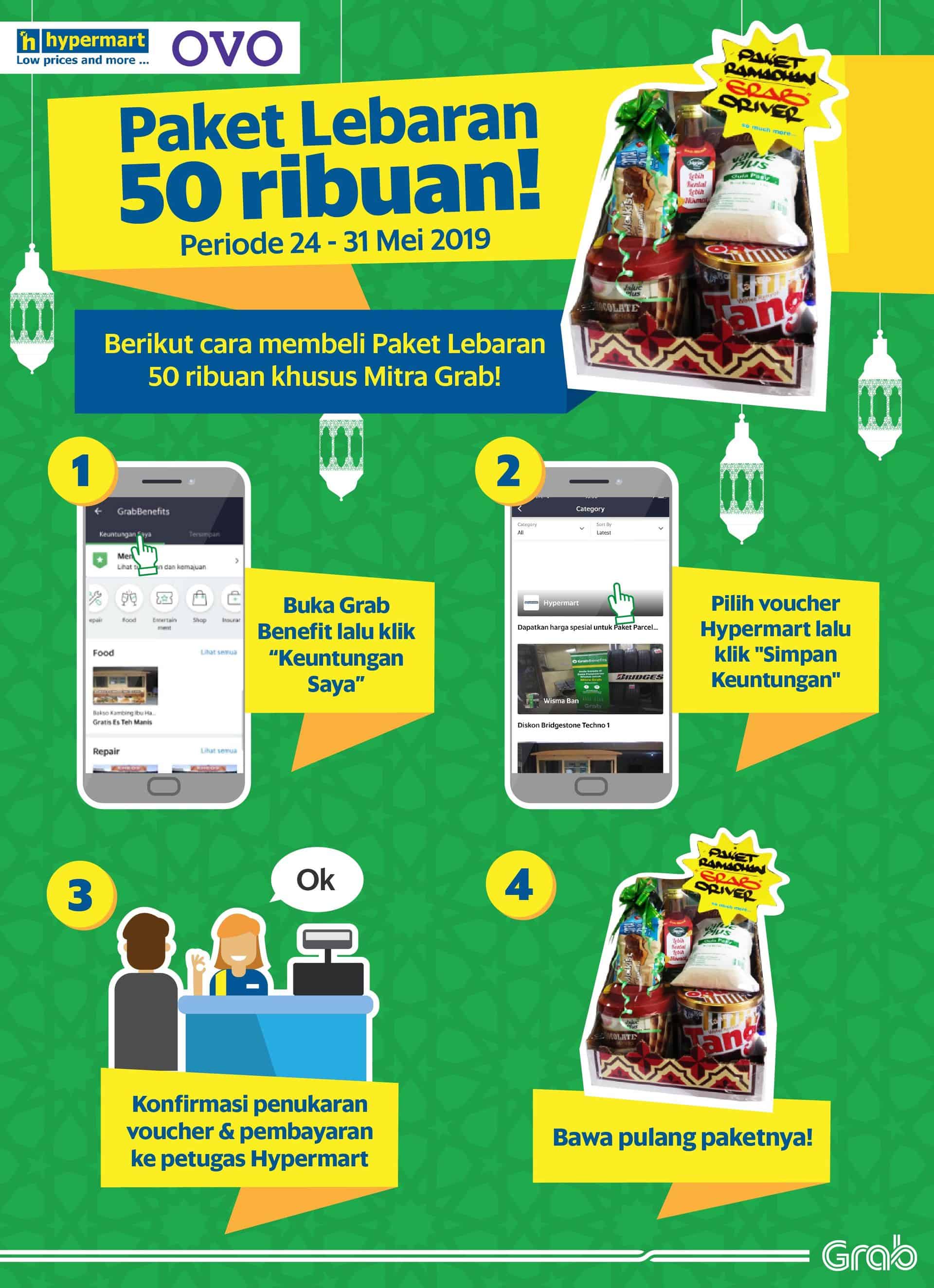 Grabcar Paket Spesial Lebaran 50 Ribuan Dari Hypermart Grab Id