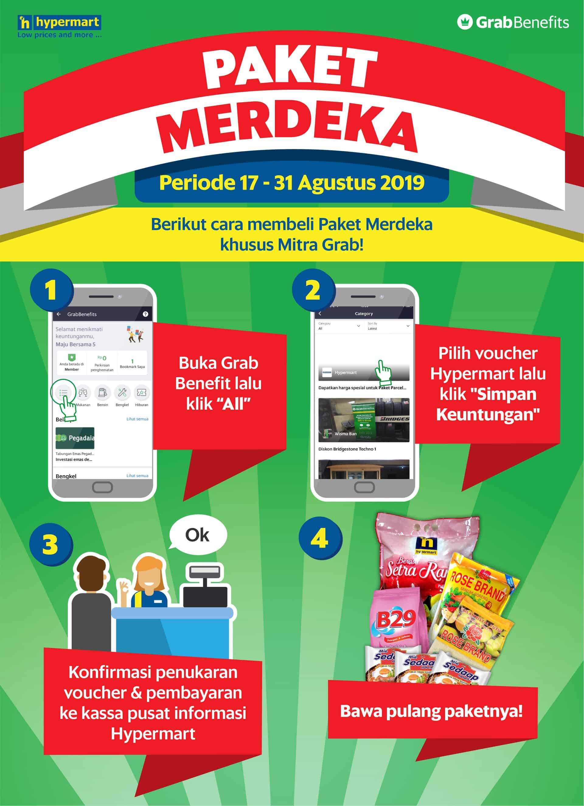 Grabcar Paket Merdeka Hypermart Khusus Untuk Mitra Grab Grab Id