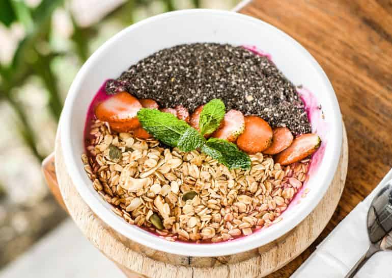 Smoothie bowl at Deus Café, Canggu