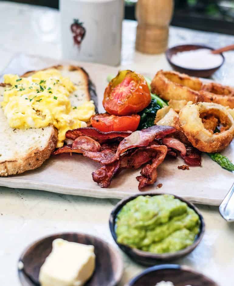 Strawberry Fields’ breakfast board