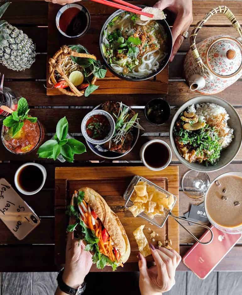 Best restaurants in Seminyak Bali: banh mi, pho and fusion dishes at Bo & Bun