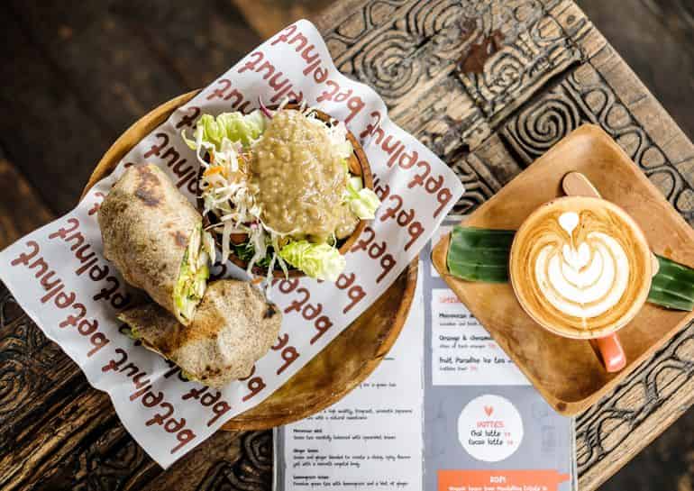 Best breakfasts in Canggu Bali: breakfast wraps at Betelnut Cafe