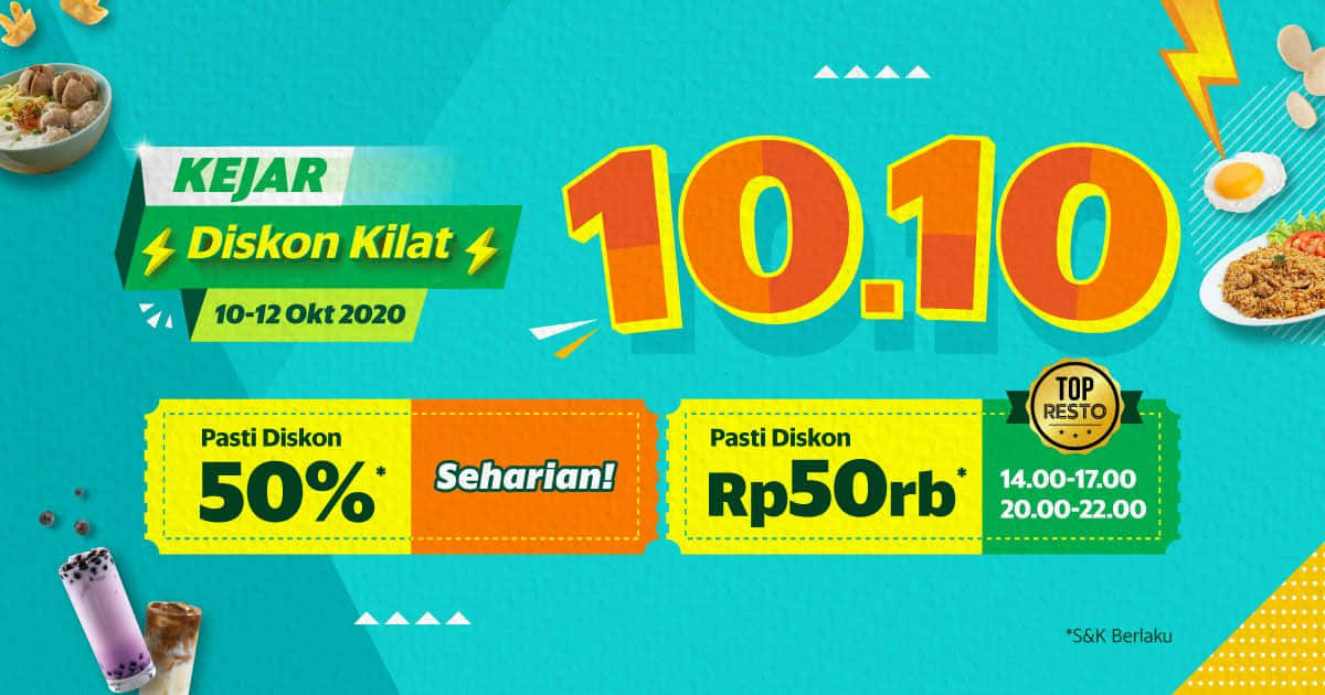 Kejar Diskon Kilat 10 10 Grabfood Dulu Sebelum Lanjut Belanja Online Grab Id
