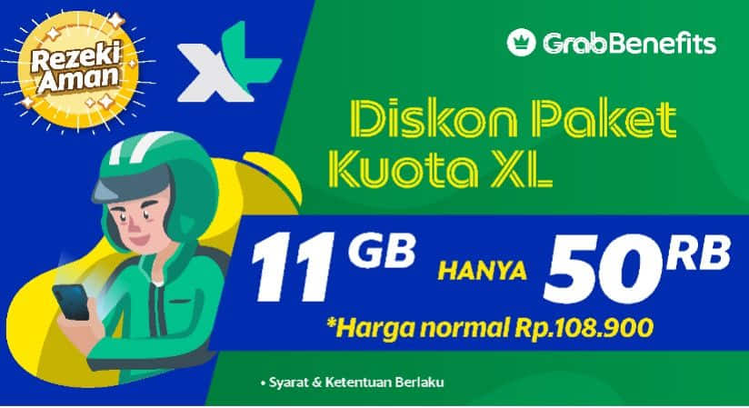 Grab Indonesia Harga Spesial untuk Pembelian Paket Kuota